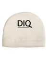 DIQ Wear Logo Adult Fleece Beanie Cap Hat-Beanie-DIQ Wear-White-One-Size-Fits-Most-Davson Sales