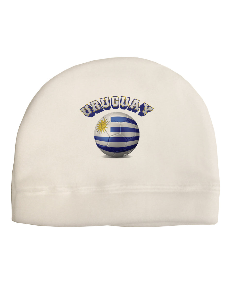 Soccer Ball Flag - Uruguay Child Fleece Beanie Cap Hat-Beanie-TooLoud-White-One-Size-Fits-Most-Davson Sales