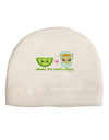 Cute Tequila Shot and Lime - Made For Each Other Adult Fleece Beanie Cap Hat by TooLoud-Beanie-TooLoud-White-One-Size-Fits-Most-Davson Sales