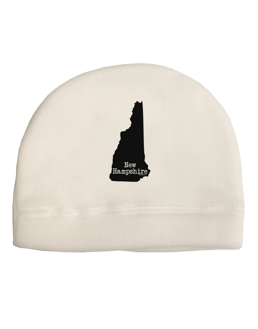 New Hampshire - United States Shape Child Fleece Beanie Cap Hat by TooLoud-Beanie-TooLoud-White-One-Size-Fits-Most-Davson Sales