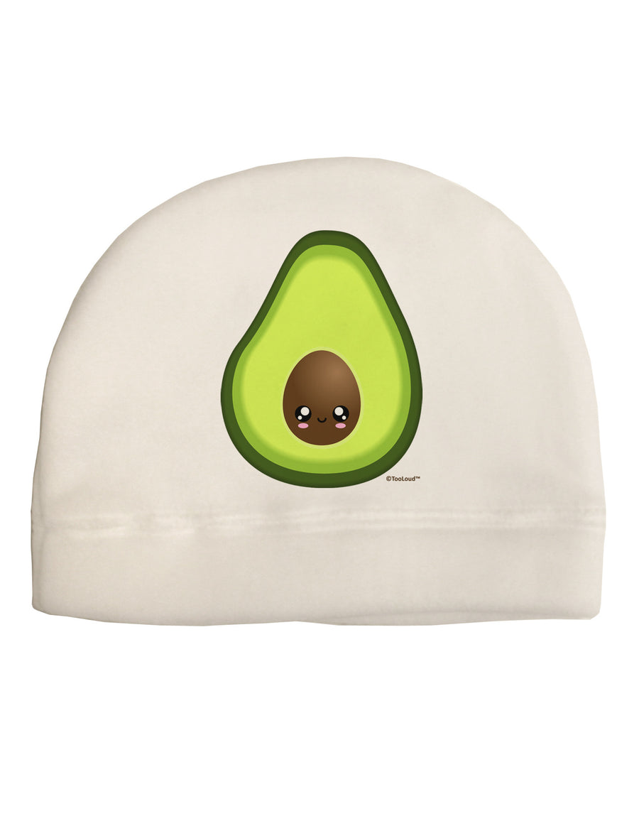 Cute Avocado Design Adult Fleece Beanie Cap Hat-Beanie-TooLoud-White-One-Size-Fits-Most-Davson Sales