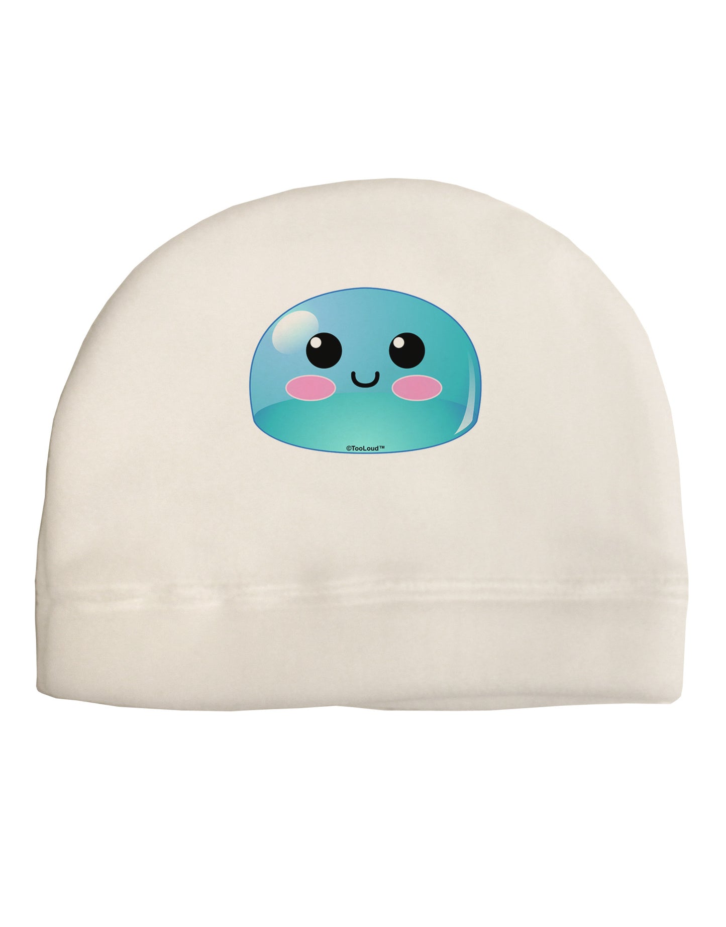 Cute RPG Slime - Blue Adult Fleece Beanie Cap Hat by TooLoud-Beanie-TooLoud-White-One-Size-Fits-Most-Davson Sales