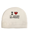 I Heart My Gamer Boyfriend Child Fleece Beanie Cap Hat-Beanie-TooLoud-White-One-Size-Fits-Most-Davson Sales