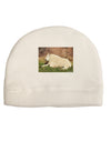 Relaxing Ram Child Fleece Beanie Cap Hat-Beanie-TooLoud-White-One-Size-Fits-Most-Davson Sales