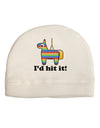 I'd Hit it - Funny Pinata Design Adult Fleece Beanie Cap Hat-Beanie-TooLoud-White-One-Size-Fits-Most-Davson Sales