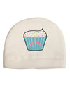 Cute Cupcake with Sprinkles - Heart Eyes Child Fleece Beanie Cap Hat by TooLoud-Beanie-TooLoud-White-One-Size-Fits-Most-Davson Sales