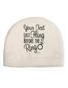 Personalized Bachelorette Party - Last Fling Before the Ring Child Fleece Beanie Cap Hat-Beanie-TooLoud-White-One-Size-Fits-Most-Davson Sales