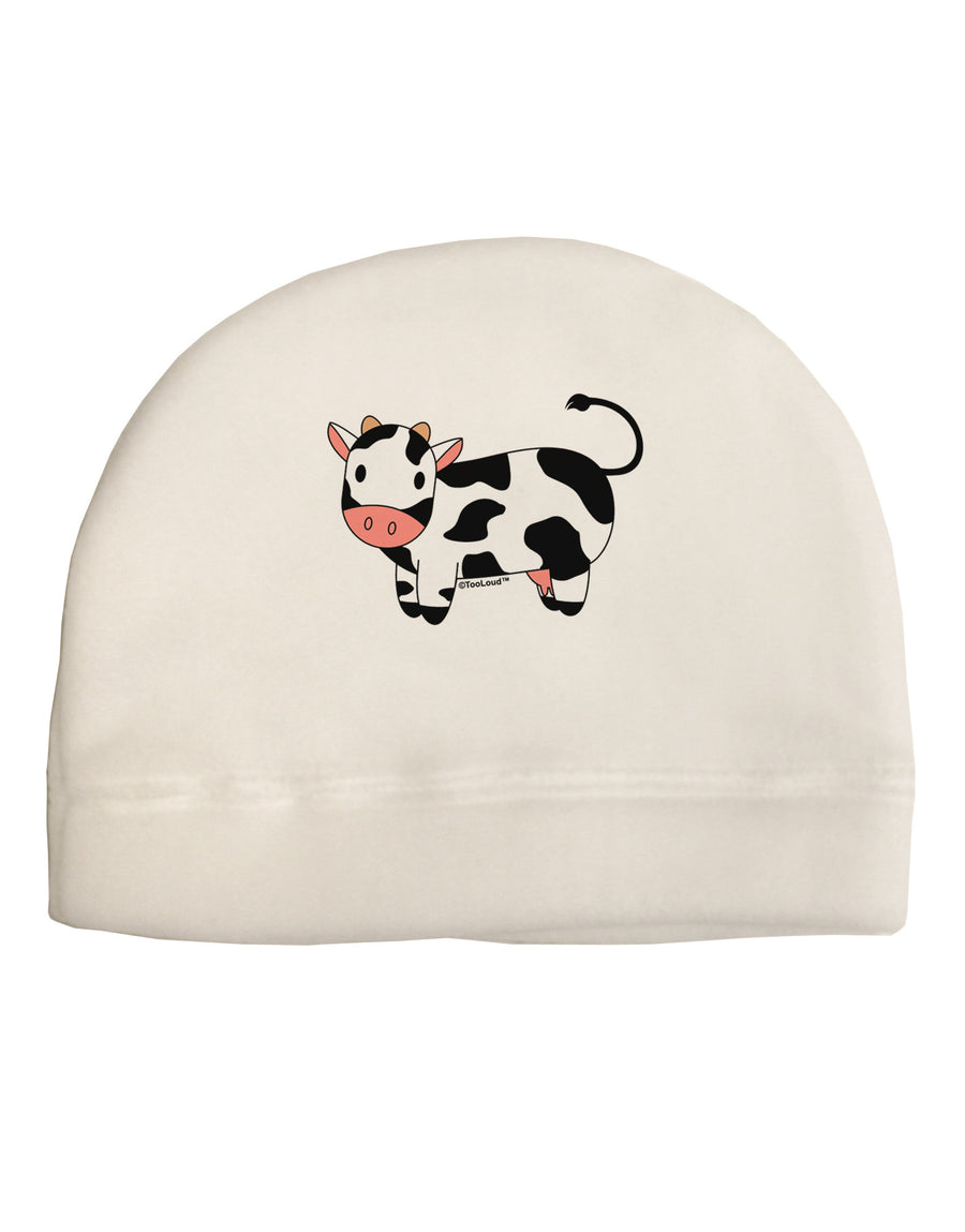 Cute Cow Adult Fleece Beanie Cap Hat-Beanie-TooLoud-White-One-Size-Fits-Most-Davson Sales