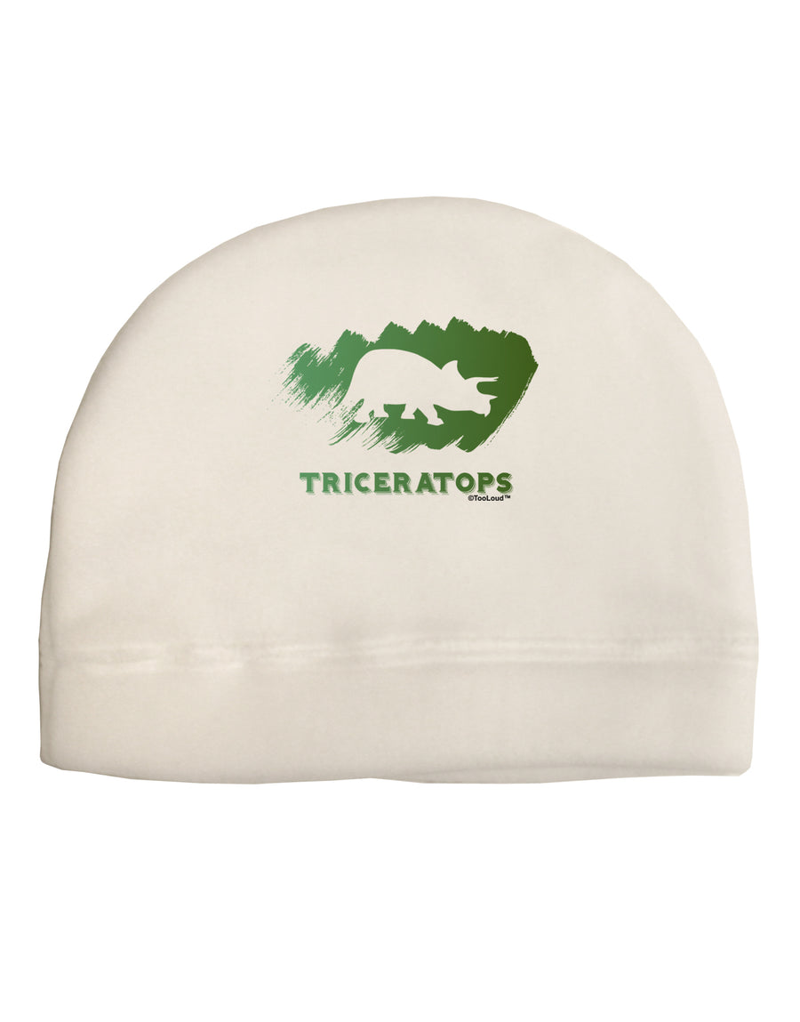 Jurassic Triceratops Design Child Fleece Beanie Cap Hat by TooLoud-Beanie-TooLoud-White-One-Size-Fits-Most-Davson Sales