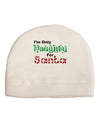 Naughty For Santa Adult Fleece Beanie Cap Hat-Beanie-TooLoud-White-One-Size-Fits-Most-Davson Sales