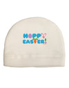 Cute Decorative Hoppy Easter Design Adult Fleece Beanie Cap Hat by TooLoud-Beanie-TooLoud-White-One-Size-Fits-Most-Davson Sales