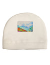 CO Fog Mountains Watercolor Adult Fleece Beanie Cap Hat-Beanie-TooLoud-White-One-Size-Fits-Most-Davson Sales