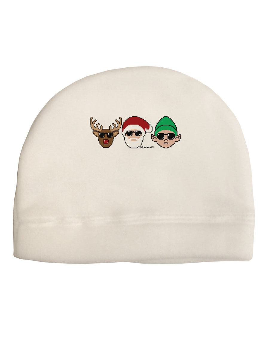 The X-mas Squad Child Fleece Beanie Cap Hat-Beanie-TooLoud-White-One-Size-Fits-Most-Davson Sales