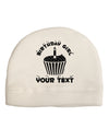 Personalized Birthday Girl Cupcake -Customizable- Name Adult Fleece Beanie Cap Hat-Beanie-TooLoud-White-One-Size-Fits-Most-Davson Sales