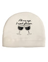 At My Age I Need Glasses - Wine Distressed Adult Fleece Beanie Cap Hat by TooLoud-Beanie-TooLoud-White-One-Size-Fits-Most-Davson Sales