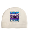 Friday - 2nd Favorite F Word Adult Fleece Beanie Cap Hat-Beanie-TooLoud-White-One-Size-Fits-Most-Davson Sales