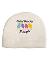 Chillin With My Peeps Adult Fleece Beanie Cap Hat-Beanie-TooLoud-White-One-Size-Fits-Most-Davson Sales