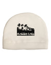 Florida Love - Palm Trees Cutout Design Adult Fleece Beanie Cap Hat by TooLoud-Beanie-TooLoud-White-One-Size-Fits-Most-Davson Sales