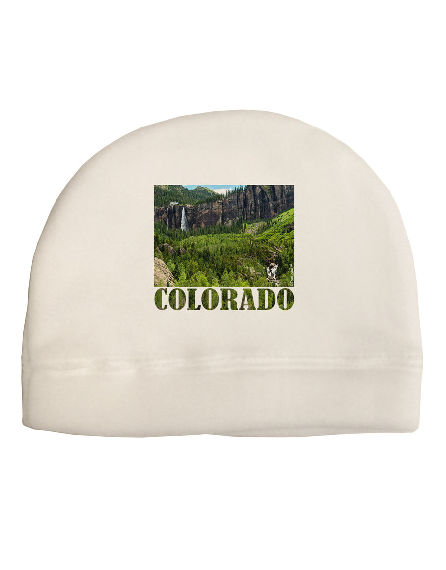 Beautiful Cliffs Colorado Adult Fleece Beanie Cap Hat by-Beanie-TooLoud-White-One-Size-Fits-Most-Davson Sales