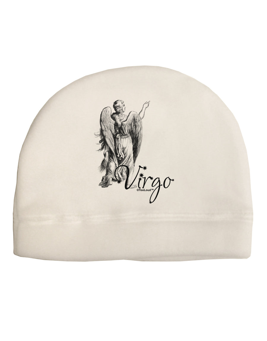 Virgo Illustration Adult Fleece Beanie Cap Hat-Beanie-TooLoud-White-One-Size-Fits-Most-Davson Sales