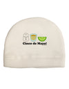 Cinco de Mayo Design - Salt Tequila Lime Adult Fleece Beanie Cap Hat by TooLoud-Beanie-TooLoud-White-One-Size-Fits-Most-Davson Sales