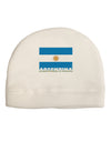 Argentina Flag Adult Fleece Beanie Cap Hat-Beanie-TooLoud-White-One-Size-Fits-Most-Davson Sales