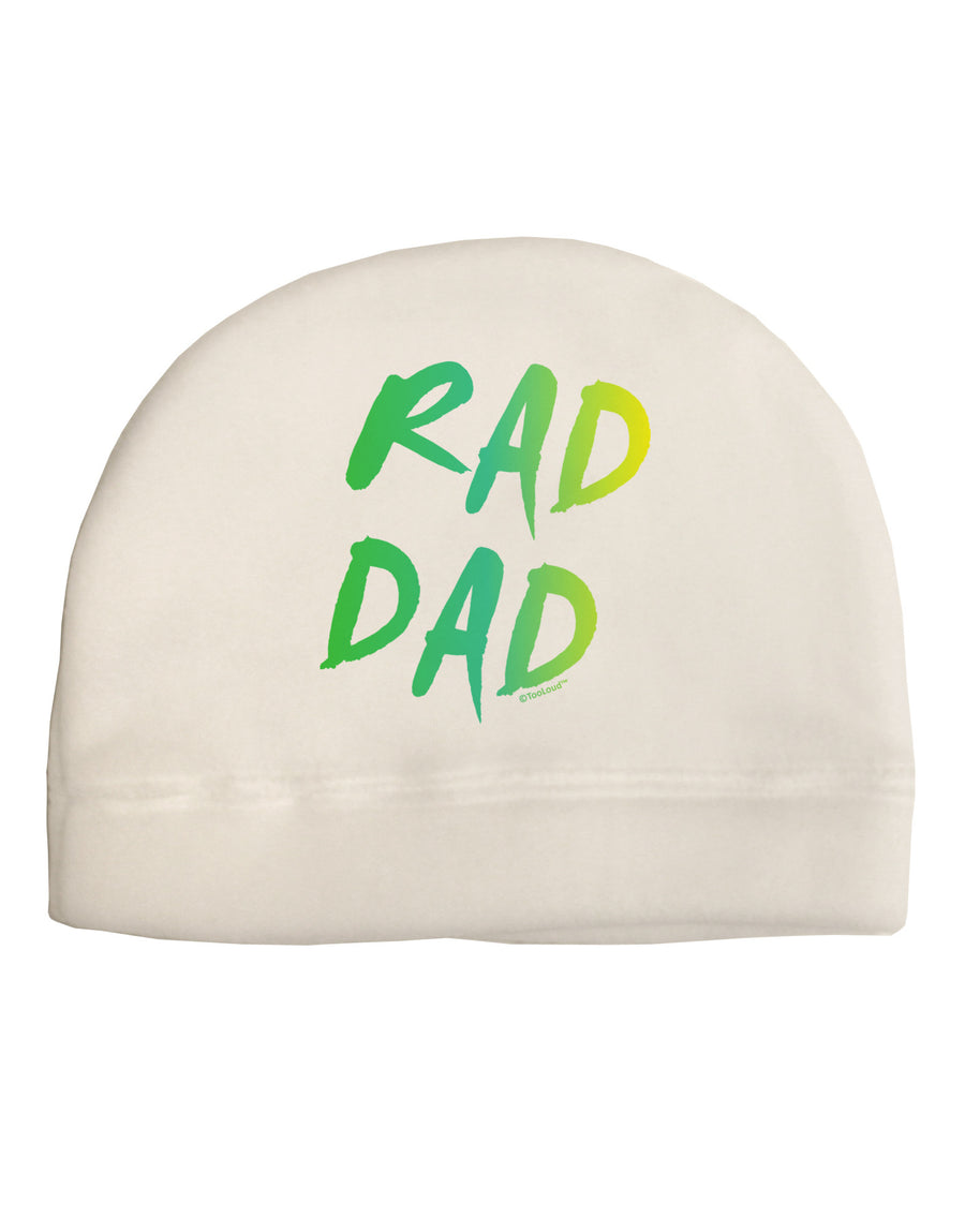 Rad Dad Design - 80s Neon Child Fleece Beanie Cap Hat-Beanie-TooLoud-White-One-Size-Fits-Most-Davson Sales