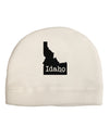 Idaho - United States Shape Child Fleece Beanie Cap Hat by TooLoud-Beanie-TooLoud-White-One-Size-Fits-Most-Davson Sales