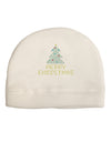 Merry Christmas Sparkles Adult Fleece Beanie Cap Hat-Beanie-TooLoud-White-One-Size-Fits-Most-Davson Sales