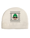 Cool Elf Christmas Sweater Child Fleece Beanie Cap Hat-Beanie-TooLoud-White-One-Size-Fits-Most-Davson Sales