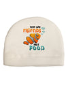 Fish Are Friends Not Food Child Fleece Beanie Cap Hat-Beanie-TooLoud-White-One-Size-Fits-Most-Davson Sales