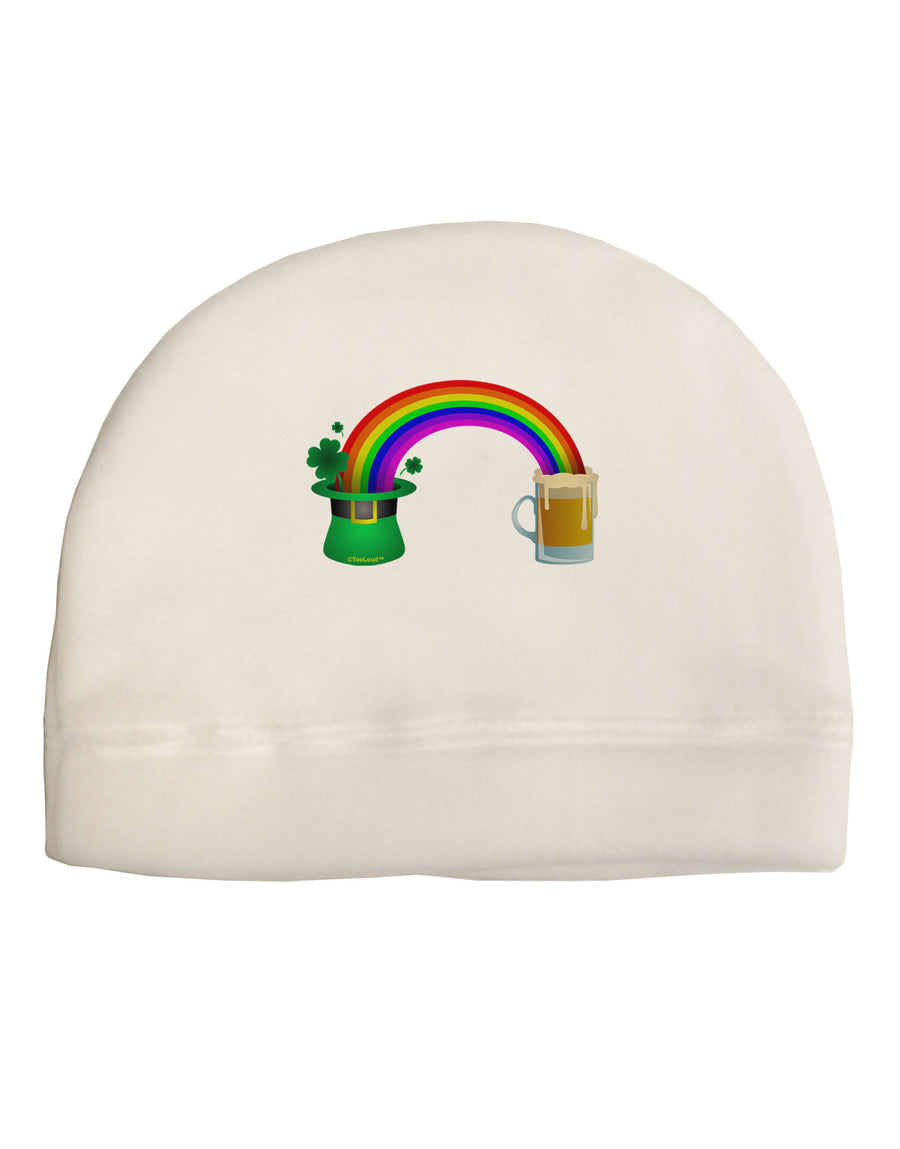 End Of The Rainbow - Beer Adult Fleece Beanie Cap Hat-Beanie-TooLoud-White-One-Size-Fits-Most-Davson Sales