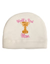 World's Best Mom - Number One Trophy Adult Fleece Beanie Cap Hat-Beanie-TooLoud-White-One-Size-Fits-Most-Davson Sales