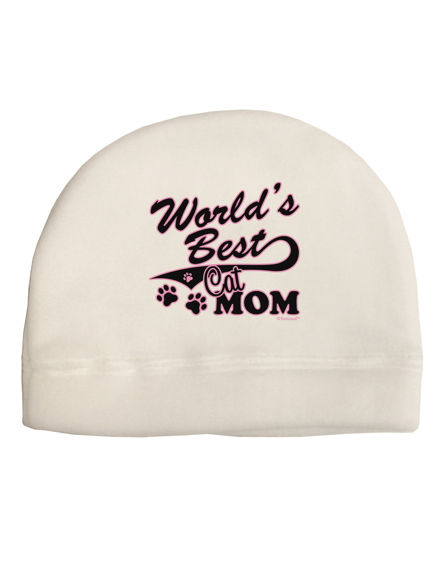 World's Best Cat Mom Child Fleece Beanie Cap Hat by TooLoud-Beanie-TooLoud-White-One-Size-Fits-Most-Davson Sales
