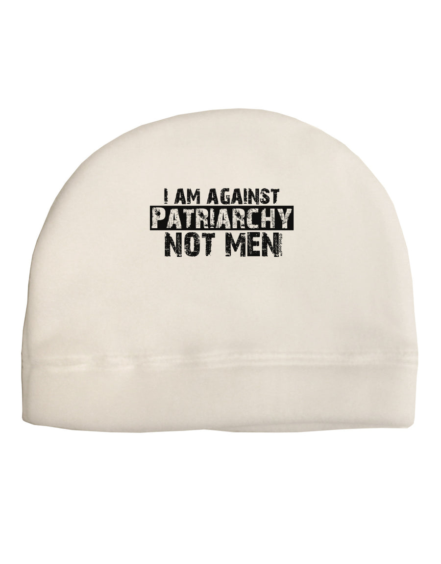 I Am Against Patriarchy Child Fleece Beanie Cap Hat-Beanie-TooLoud-White-One-Size-Fits-Most-Davson Sales