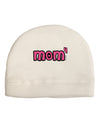 Mom to the Fourth Power - Cute Mom of 4 Design Adult Fleece Beanie Cap Hat by TooLoud-Beanie-TooLoud-White-One-Size-Fits-Most-Davson Sales