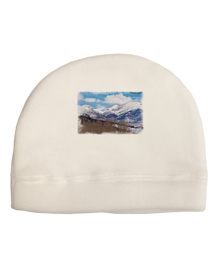 Pikes Peak Adult Fleece Beanie Cap Hat-Beanie-TooLoud-White-One-Size-Fits-Most-Davson Sales