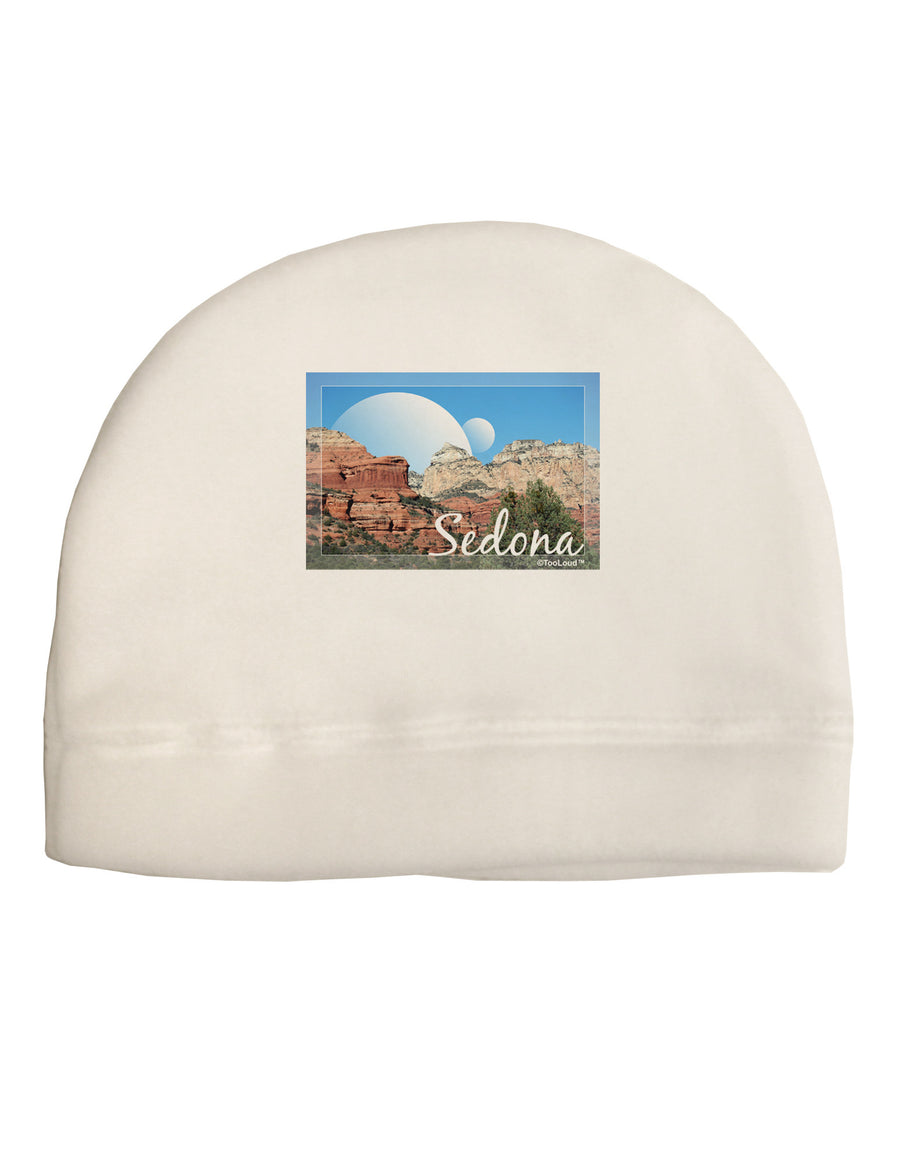 Abstract Sedona Child Fleece Beanie Cap Hat-Beanie-TooLoud-White-One-Size-Fits-Most-Davson Sales