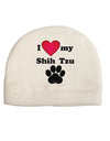 I Heart My Shih Tzu Child Fleece Beanie Cap Hat by TooLoud-TooLoud-White-One-Size-Fits-Most-Davson Sales