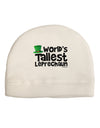 World's Tallest Leprechaun Child Fleece Beanie Cap Hat by TooLoud-Beanie-TooLoud-White-One-Size-Fits-Most-Davson Sales