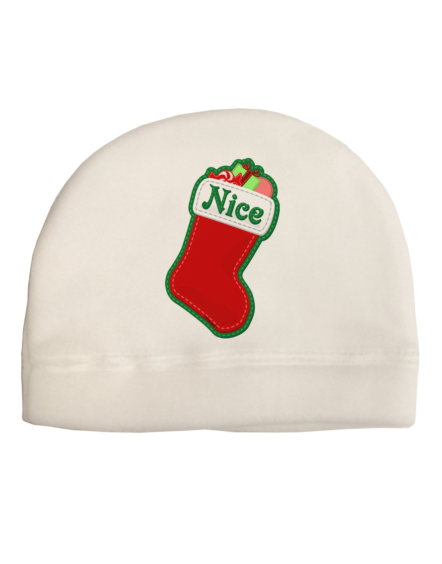 Nice Stocking Cute Christmas Adult Fleece Beanie Cap Hat-Beanie-TooLoud-White-One-Size-Fits-Most-Davson Sales
