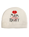 '- Mrs Always Right Adult Fleece Beanie Cap Hat-Beanie-TooLoud-White-One-Size-Fits-Most-Davson Sales