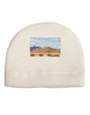 Pixel Landscape - Desert Child Fleece Beanie Cap Hat-Beanie-TooLoud-White-One-Size-Fits-Most-Davson Sales