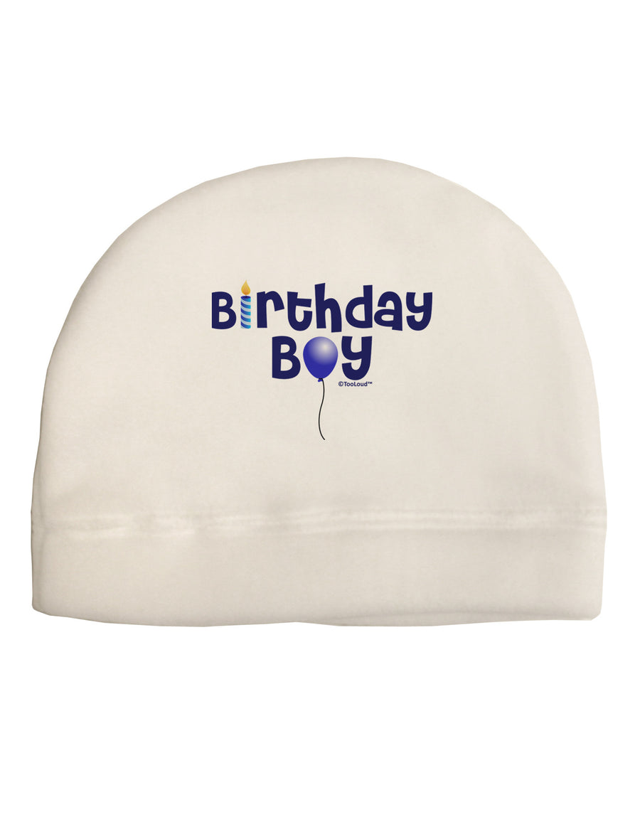 Birthday Boy - Candle and Balloon Adult Fleece Beanie Cap Hat by TooLoud-Beanie-TooLoud-White-One-Size-Fits-Most-Davson Sales