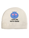 I Love You Berry Much Child Fleece Beanie Cap Hat by TooLoud-Beanie-TooLoud-White-One-Size-Fits-Most-Davson Sales