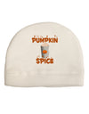 Pumpkin Spice Latte Hearts Adult Fleece Beanie Cap Hat-Beanie-TooLoud-White-One-Size-Fits-Most-Davson Sales