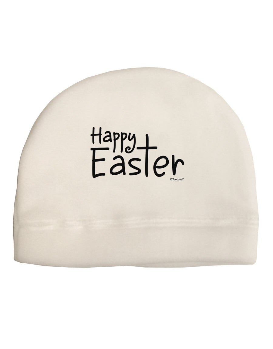 Happy Easter with Cross Child Fleece Beanie Cap Hat by TooLoud-Beanie-TooLoud-White-One-Size-Fits-Most-Davson Sales