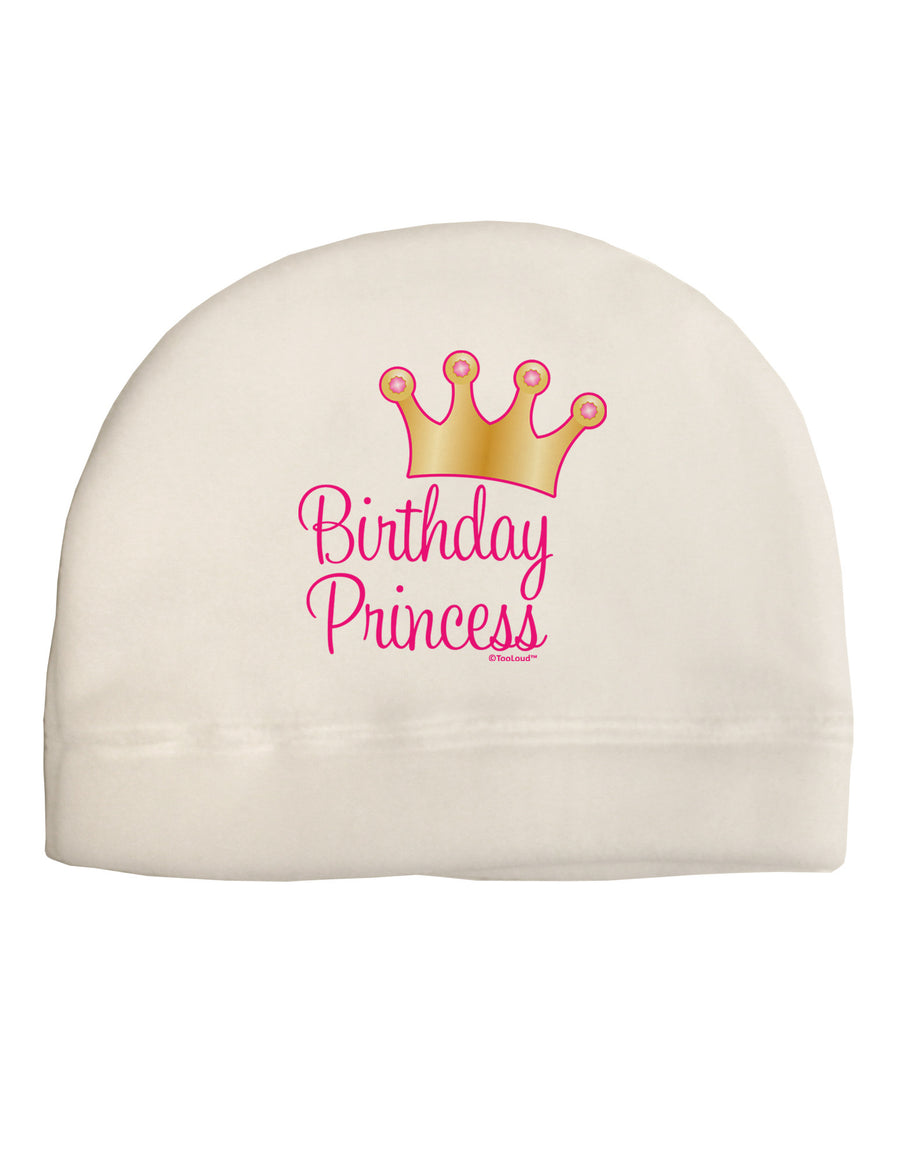 Birthday Princess - Tiara Adult Fleece Beanie Cap Hat by TooLoud-Beanie-TooLoud-White-One-Size-Fits-Most-Davson Sales