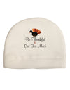 Be Thankful Eat Too Much Adult Fleece Beanie Cap Hat-Beanie-TooLoud-White-One-Size-Fits-Most-Davson Sales