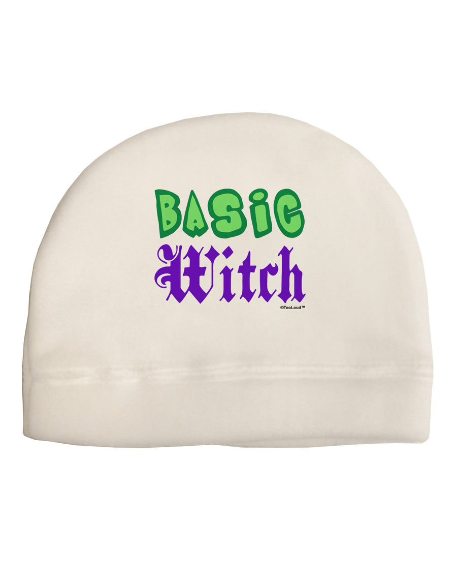 Basic Witch Color Green Adult Fleece Beanie Cap Hat-Beanie-TooLoud-White-One-Size-Fits-Most-Davson Sales